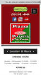 Mobile Screenshot of piazzapizzarye.com