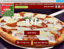 Tablet Screenshot of piazzapizzarye.com